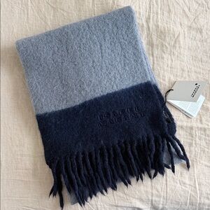 Isabel Marant Alpaca Scarf - Grey and Midnight